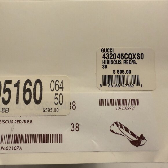 Gucci Flats with Red and Navy Bow - Picture 2 of 15